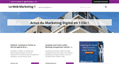 Desktop Screenshot of le-web-marketing.fr