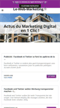 Mobile Screenshot of le-web-marketing.fr